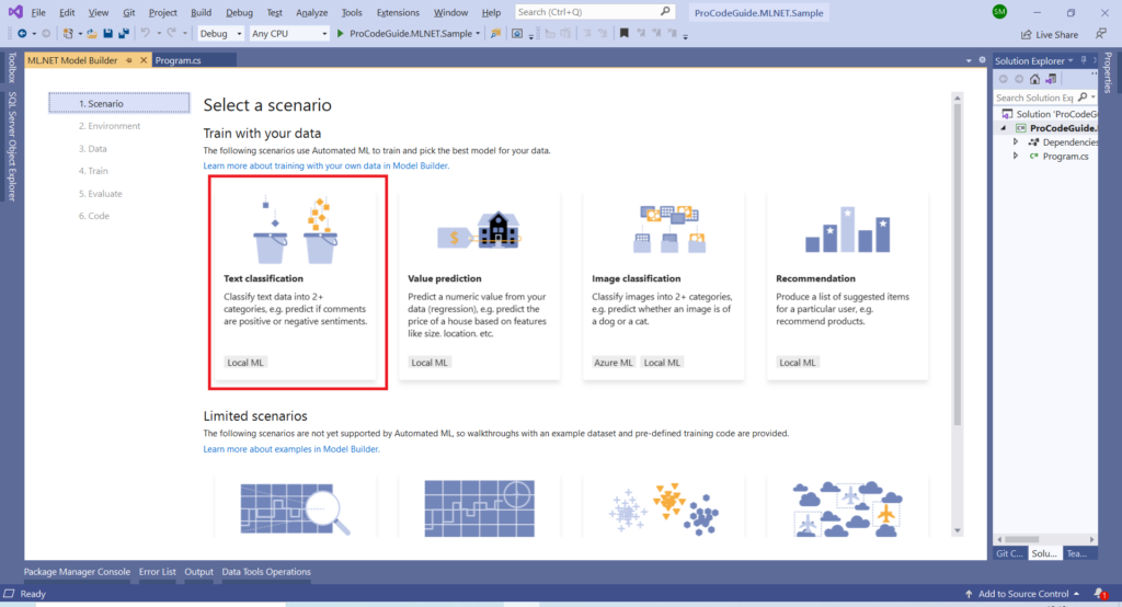 ML.NET - Machine Learning with .NET Core