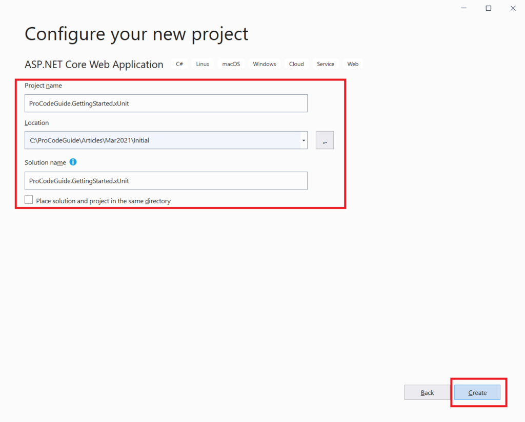 Visual Studio Specify Project Name & Path