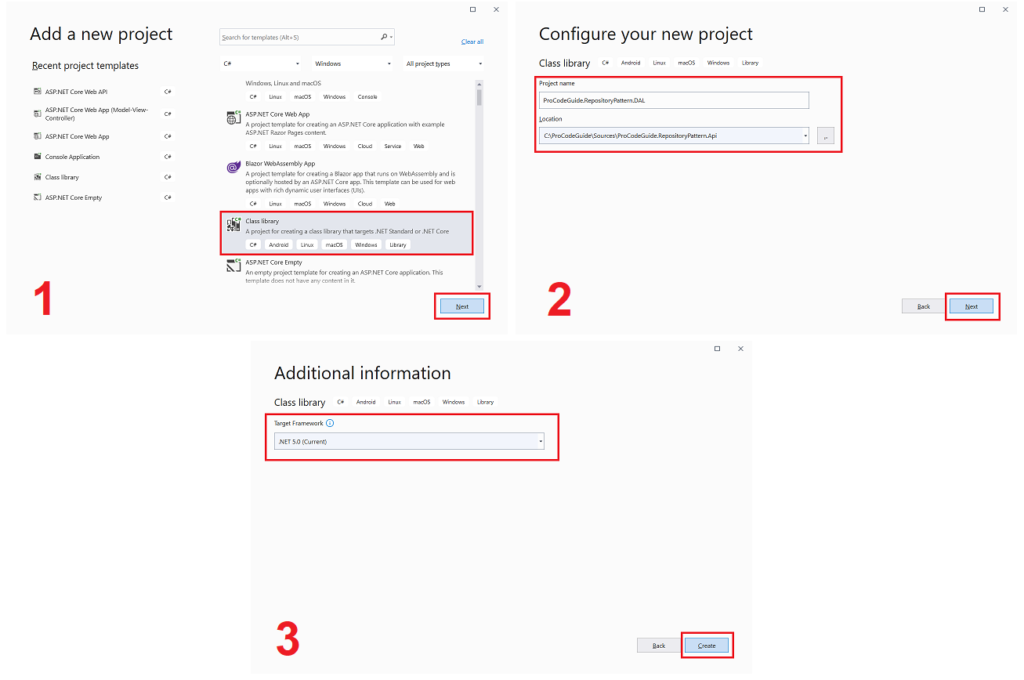 Create .NET Core Library Project - Data Access