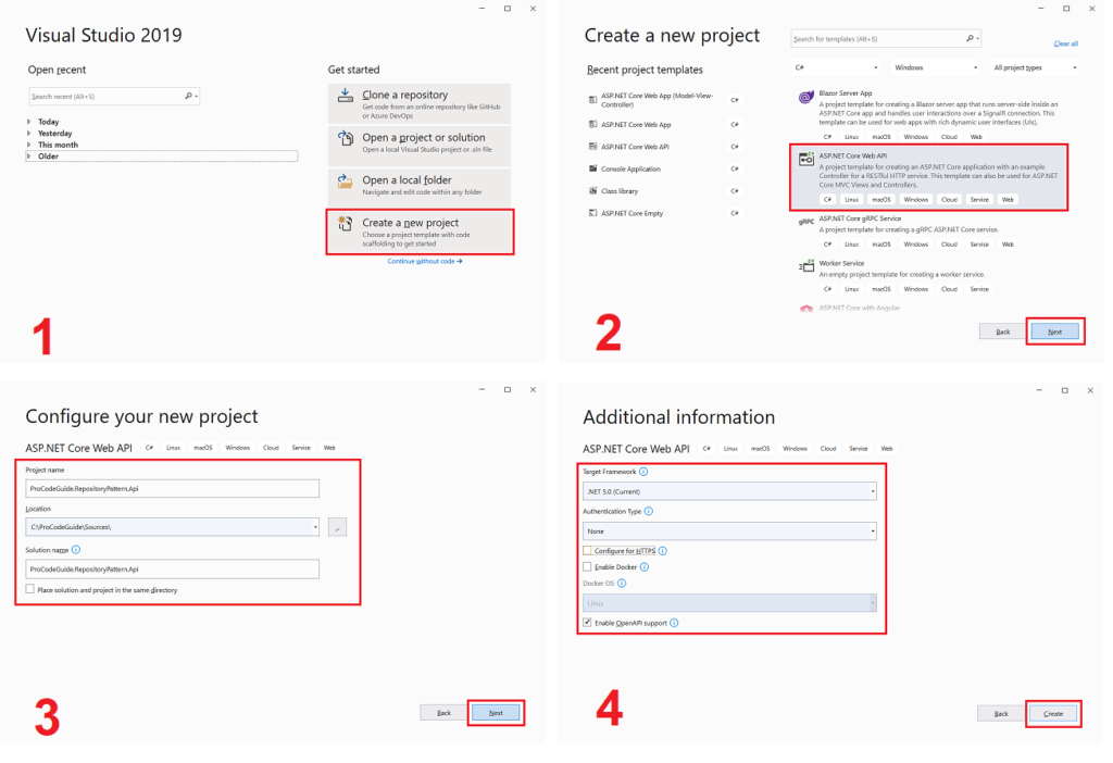 Create ASP.NET Core Web API Project