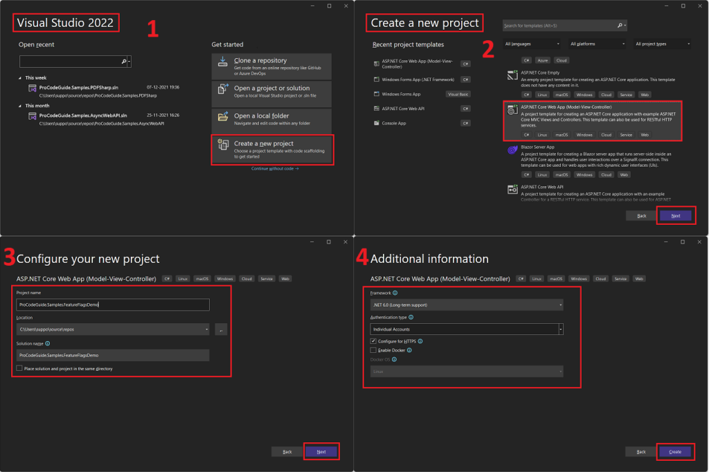 Create ASP.NET Core MVC Project