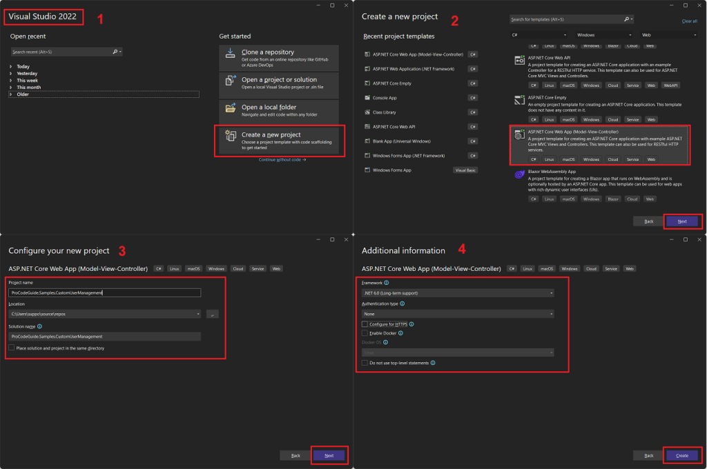 Create ASP.NET Core MVC Web App